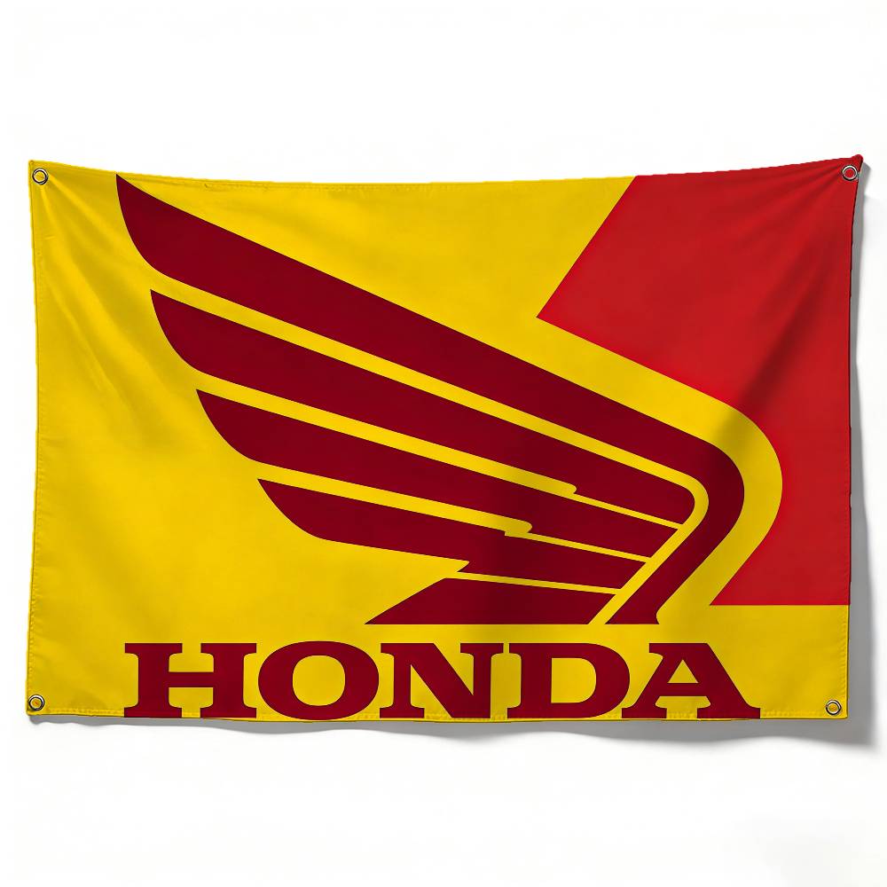 

Motorcycle For HONDA Flag 120g Brushed Polyester Sublimation Printing Durable Hanging Flag For Home Decor Event Graduation Gift (as the picture,50x70cm)