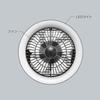OHM Electric Fan-Equipped LED Rail Light for Lighting Ducts, Black, ORL-FL01-K 06-5024
