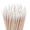 Einweg Ultra-kleiner Doppelendiger Holz-Wattestäbchen 100 Stück Fussel-freie Mikro-Bürsten Wimpernverlängerungs-Kleber Entfernungswerkzeuge