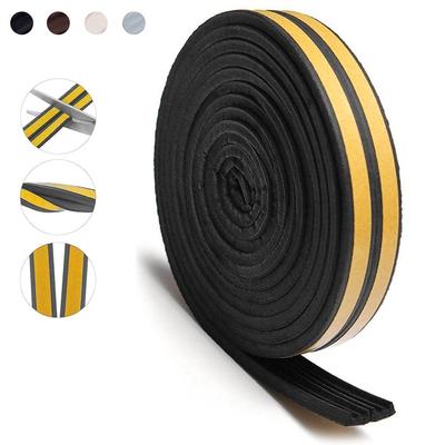 5/10M Self Adhesive Weather Strips Rubber Foam Window Door Seal Strip Draught Excluder