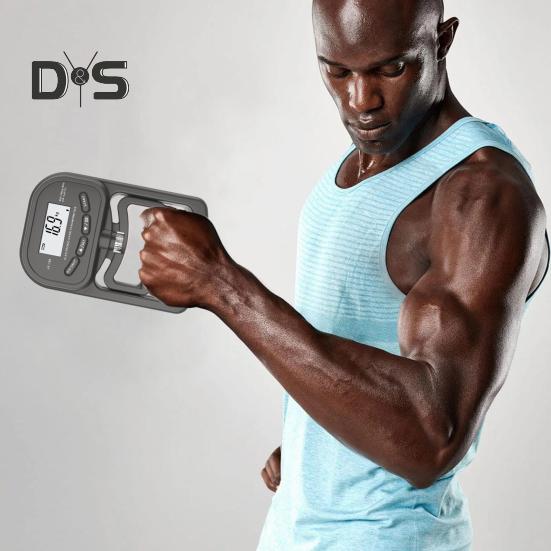 Handdynamometer, Griffstärkentrainer, 189 kg, elektronischer Handtrainer, Tester, Griffverstärker, Handgriffmessgerät mit LCD-Display