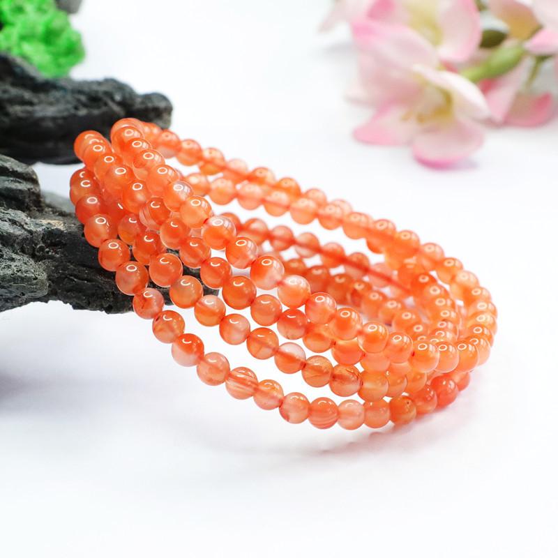 Juan Yu Natural South Red Agate Ethnic Bracelet Guangzhou-Origin Beaded Bangle Jewelry Factory  Drop Shipping S2082511