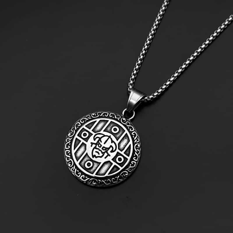 Pendant Flower Disc Shape Unisex Retro Hip Hop Necklace
