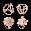 Korean Cartoon Pearl Brooch & Camellia Corsage with Crystal Diamond Scarf Buckle