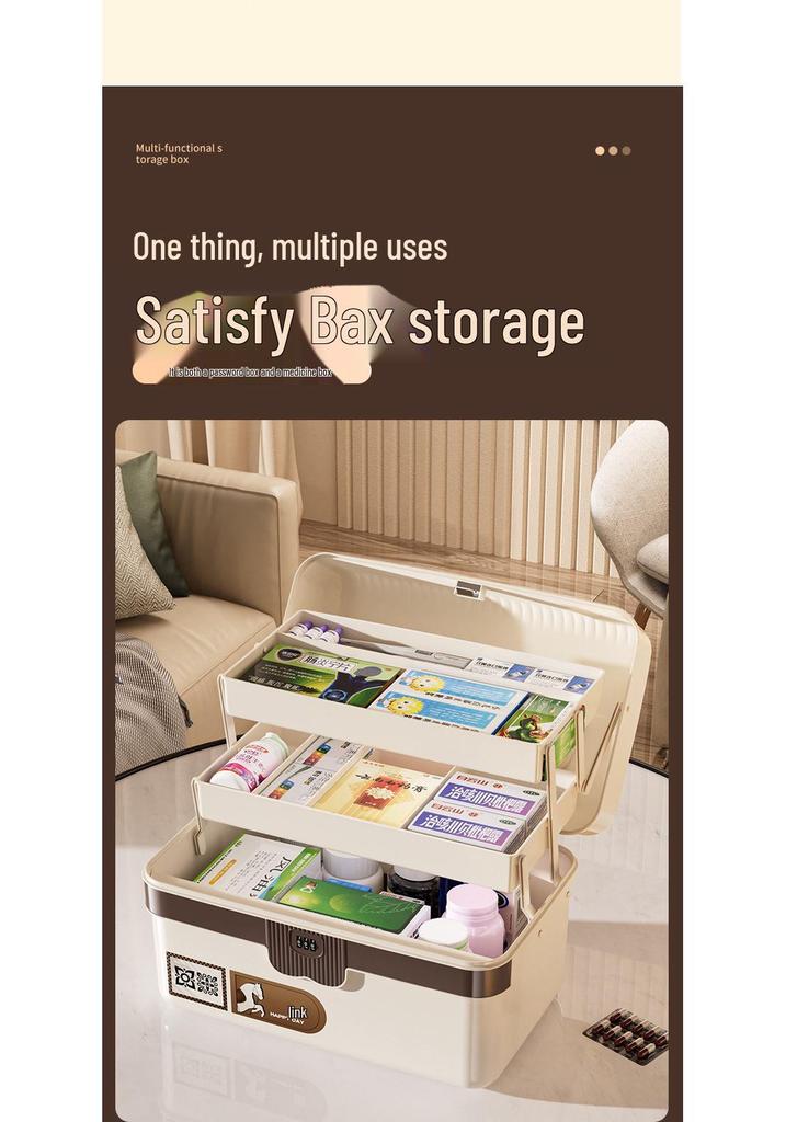 Lockable Storage Box for Home & Valuables, Portable Privacy Document Box for Students and Cars