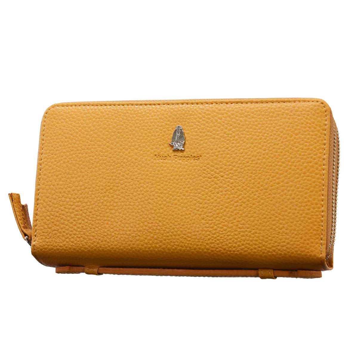 

Long Wallet Round 6 Colors Double Zipper with Handle Cowhide HP1081 [Hush Puppy] 0W-HP1081 (Yellow (52))
