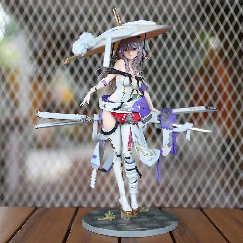 Anime Gk Model 25Cm Nikki Red Lotus Victory Goddess Handmade Statue Periphery Collection Ornament Toy Gift For Anime Fans