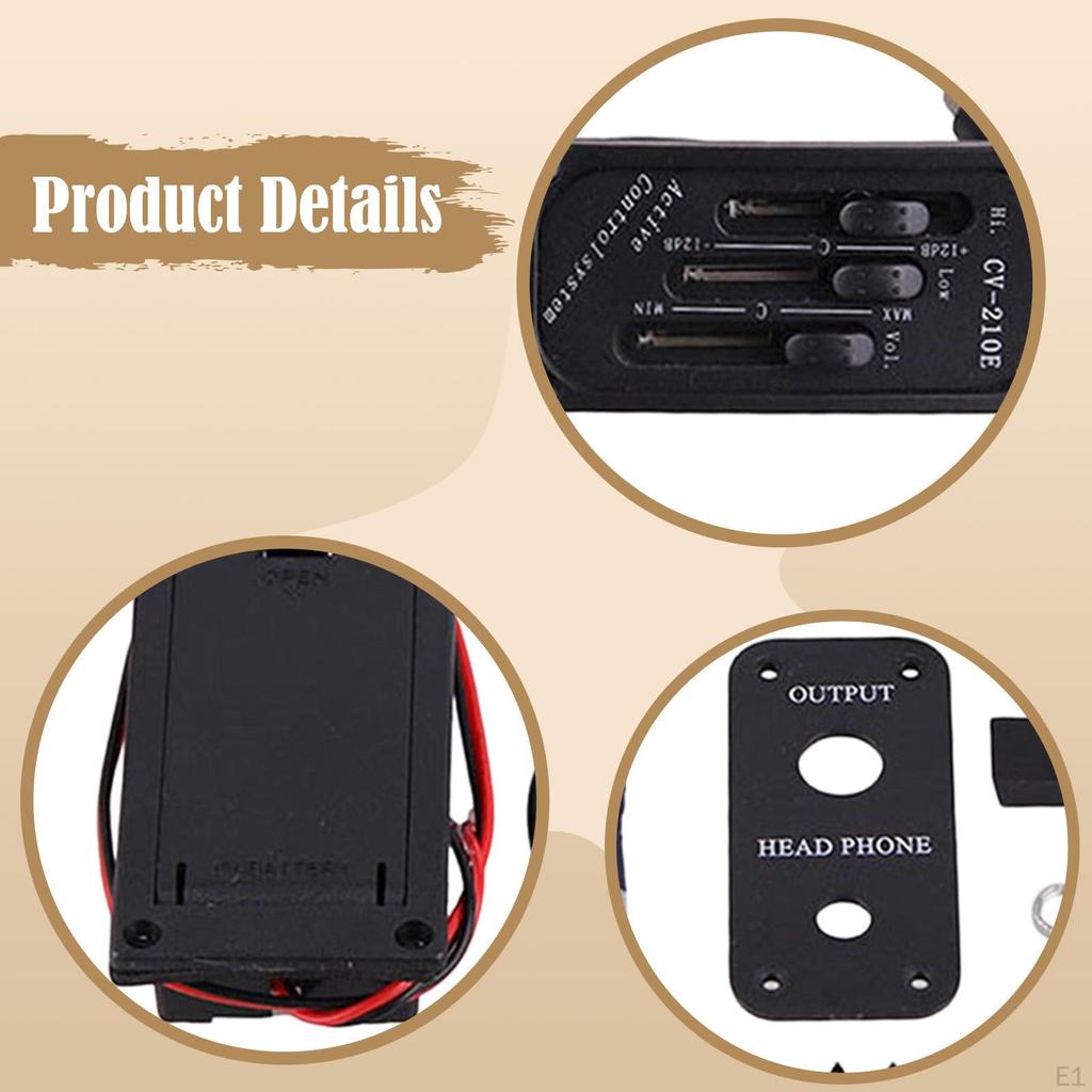 Violin Pickup Musical Instrument Accessories,Portable EQ Pick Up for Mandolin Ukulele Bass