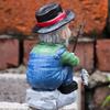 Fishing Figurines Home Decor Resin Old Man Fishing Figurines Cartoon Colorful Home Decor Fadeless Decoration For Garden Rockery