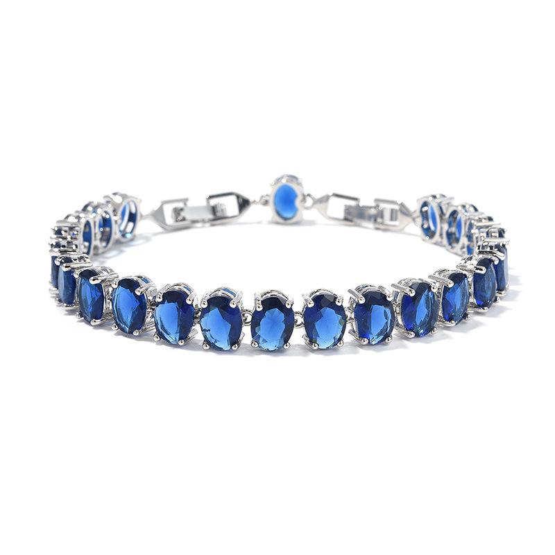 Women'S Simple Women'S Bracelet Jewelry Inlaid Round Zircon Bracelet