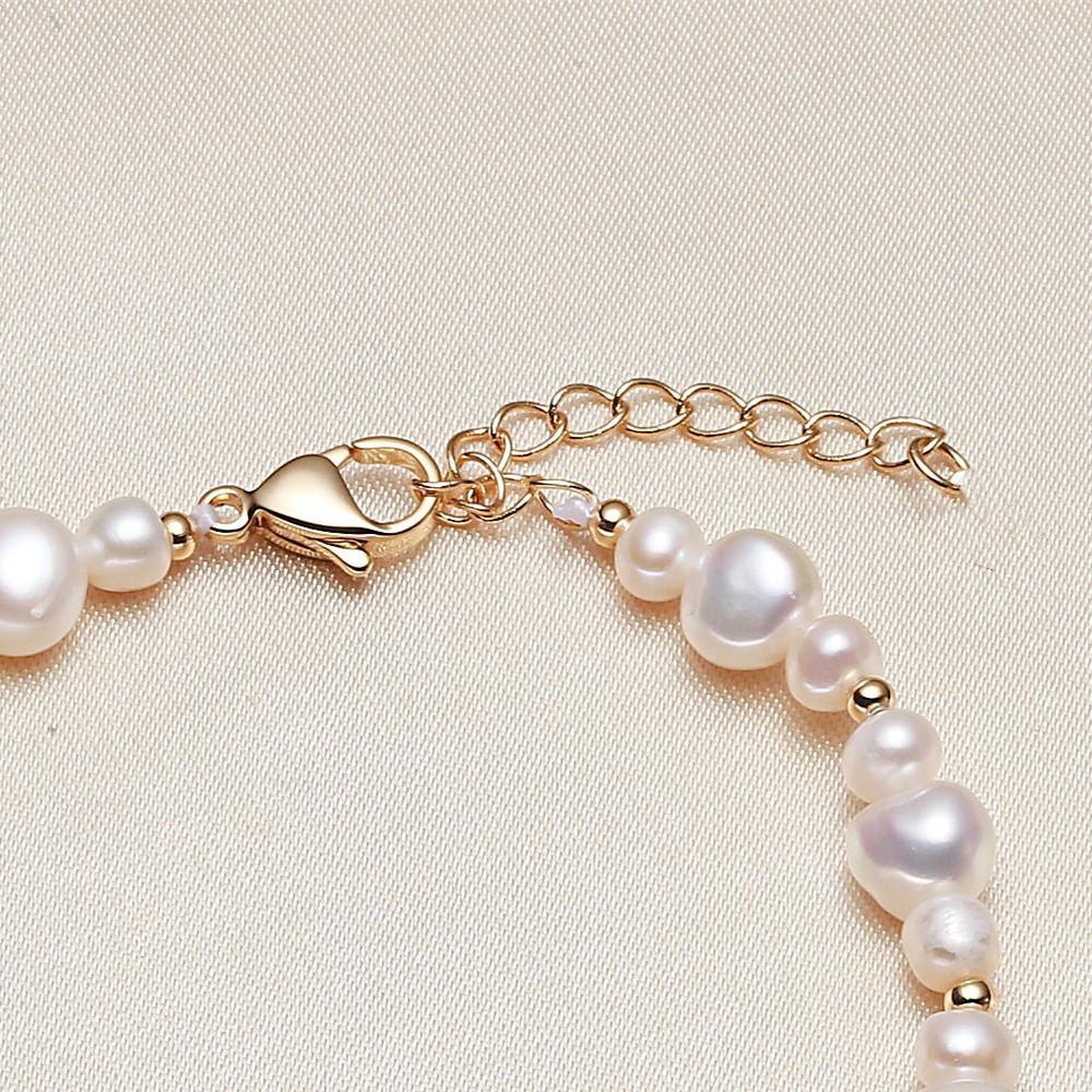Natural Freshwater Pearl Necklace Baroque Non-special-shaped Pearl Bracelet Temperament Jewelry
