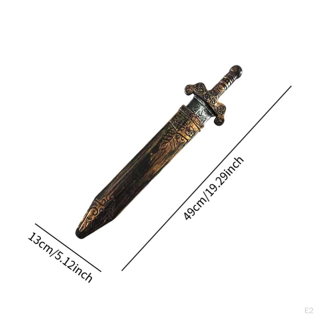 Roman Sword Cosplay Prop Role Play Decoration Costume Accessory