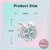 Copper Green Ushaped Shamrock Lucky Shamrock Bead Charms Charm Compatible With Authentic Charm Bead Charms Bracelets Women Do It Yourself Jewellery G