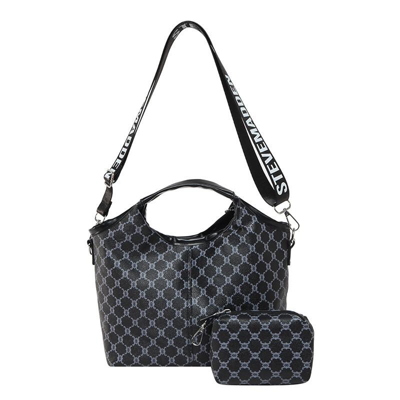 Mother Shoulder Fashion Bag With Shoulder Strap Letter Print And Pattern Retro