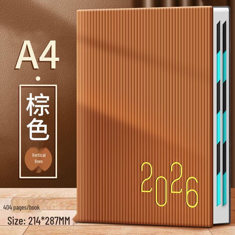 2026 A4 Daily Planner: Efficient, Thick, Self-Fillable Timeline Notebook