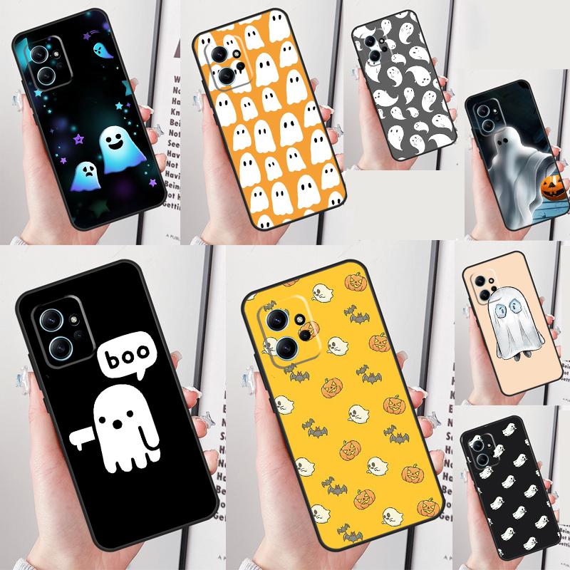 Cute Halloween Ghost For Xiaomi Redmi Note 14 13 12 9 10 11 Pro 9S 10S 11S 12S Redmi 13C 10C 12C 14C Phone Case