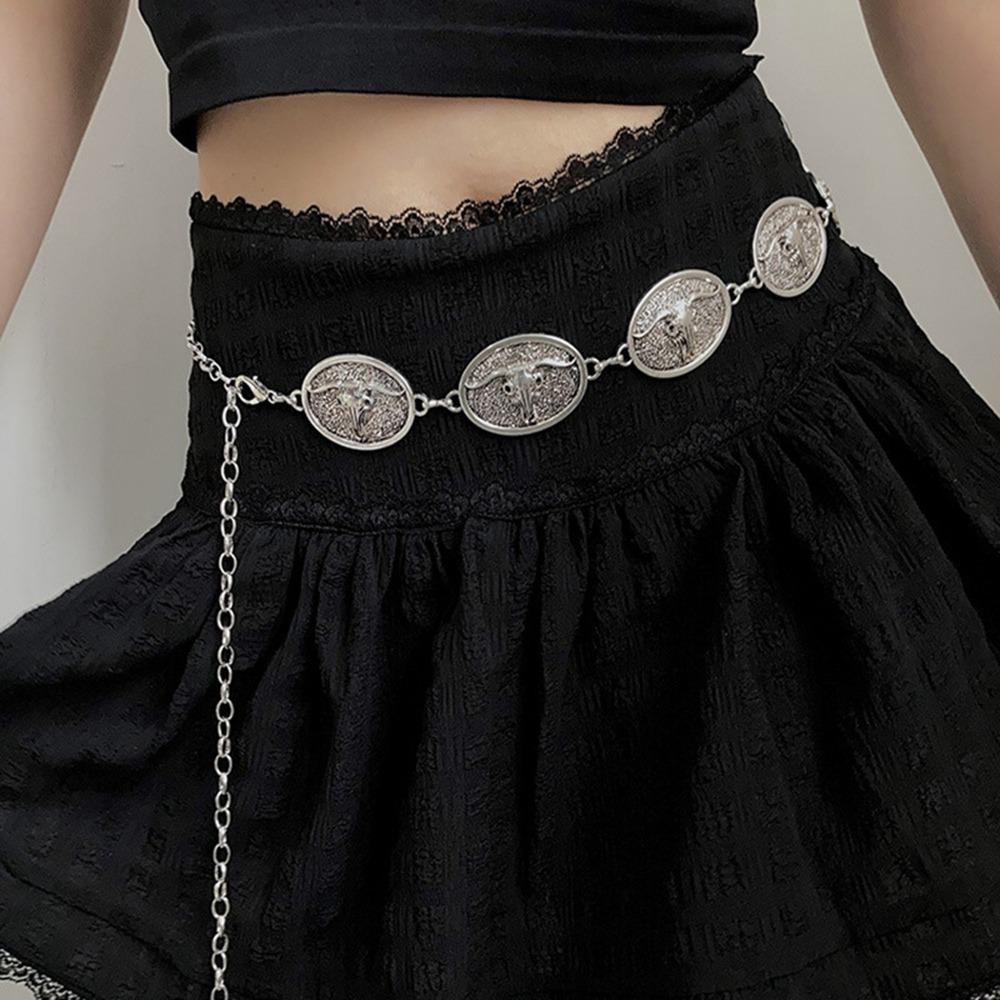 Flower Bohemian Style Waistband Jeans Decor Ethnic Style Belt Metal Waist Chain  Beach Accessories