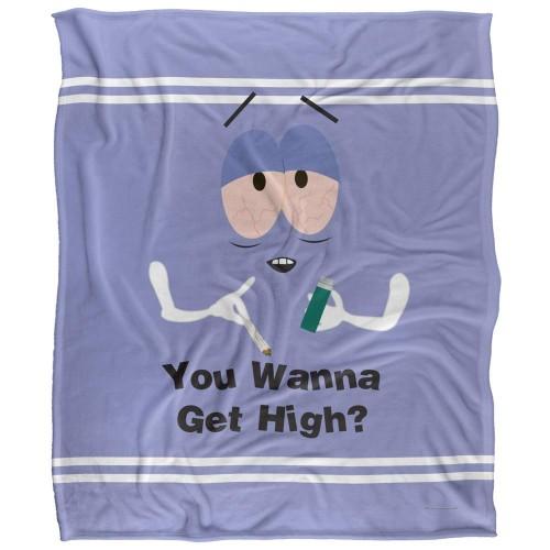 South Park Wanna Get High Silky Towelie Supersoft Blanket