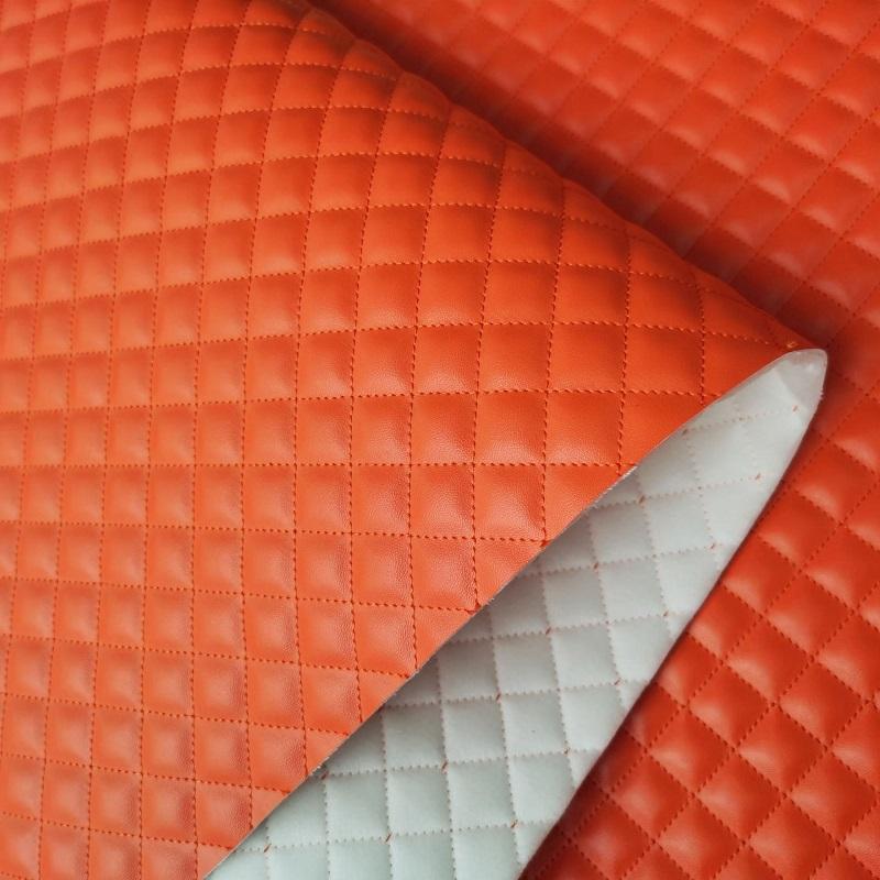 90*140cm Silná houba Umělá PU kůže Látka Vyšívaná DIY Interiér auta Čalounění Čelo postele Nábytek Materiál na tašky na boty