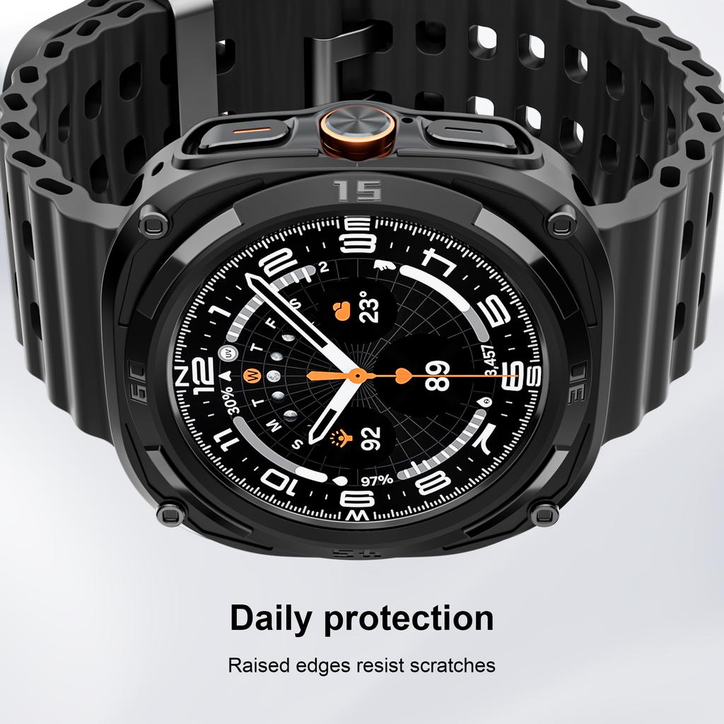 Screen Protector for Samsung Galaxy Watch Ultra Case 47mm Accessories Hard PC Frame Protective Bumper Galaxy Watch Ultra Cover