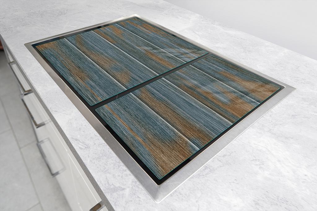 PLACA PROTECTORA DE CRISTAL PARA COCINA 75x52 MADERA