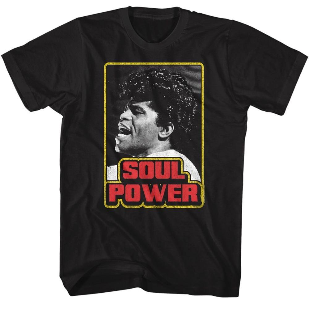 James Brown Soul Power Music T-shirt Tops Tees Men's Women's Unisex