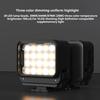 LED Magnetic Camera Light Dimmable 3 Color Temperatures IPX4 Waterproof Adjustable Mini Fill Light for Action 5 Pro/for Action 5/for Action 4