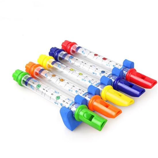 Water Flute Toy Kids Children Colorful Water Flutes Bath Tub Tunes Toys Fun Music Sounds Bathtub Shower Pool Bathroom Toy