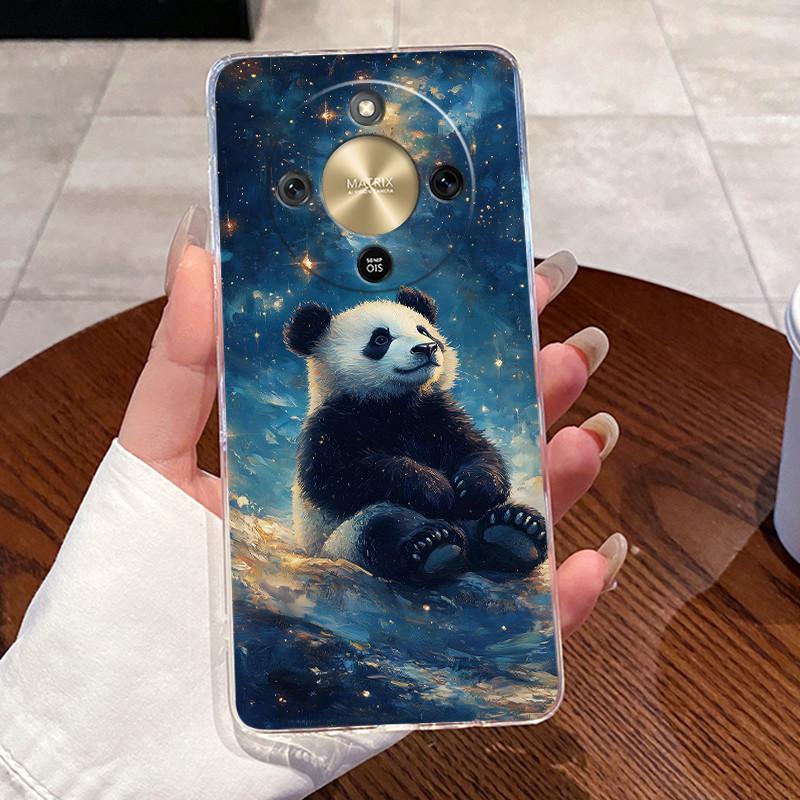 Casing For Honor X9d Case 5G Aesthetic Fashion Cute Cat Cartoon Soft Silicone Back Cover HonorX9d X 9d 5G Transparent Phone Case