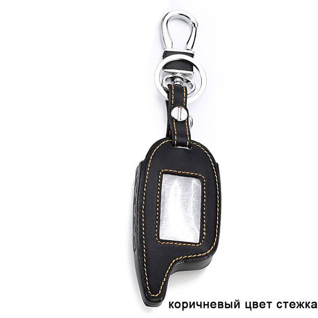 

Leather Key Case For Pandora Dxl 3000 3100 3170 3300 3210 3500 3700 Two Way Car Alarm System Lcd Remote Fob Cover Keychain Bag