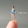 Shoucangjia Hand-painted 164 Scale Figure Miniature Figurine Resin Mini Doll Model Creative Photo Sand Table Scene Prop DIY Landscaping Display,