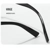 New Square Anti Blue Light Flat Mirror, Plain Colored, Rice Nail Street Photography, Simple Eyeglass Frame, Business Eyeglass Frame