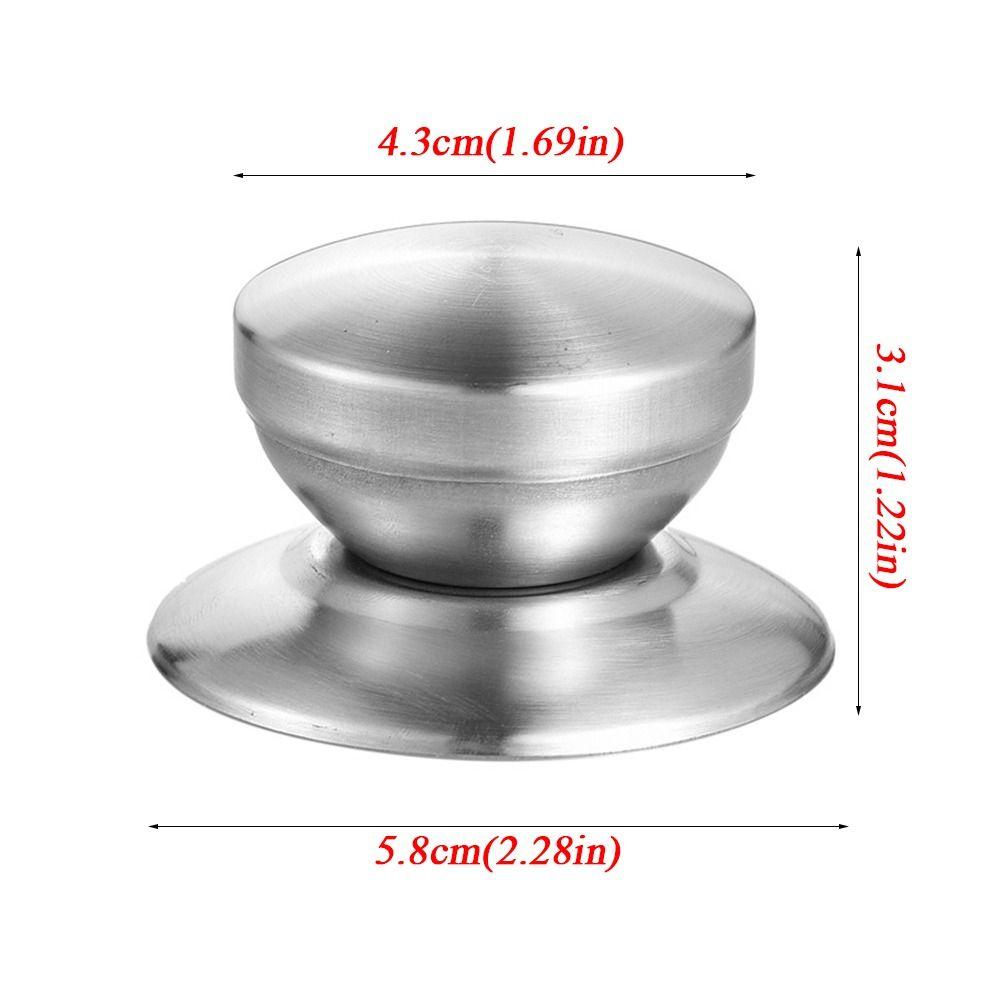 Durable Stainless Steel Pot Lid Holding Lifting Handle Heat Resistant Pan Lid Grip Replacement Knob Cookware Parts
