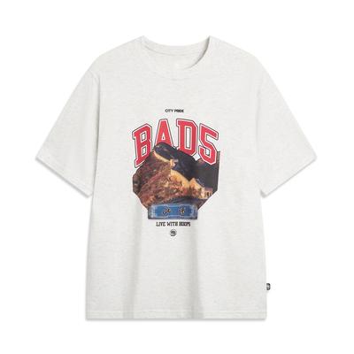 Badfive Fashion Casual Loose Letter Pattern Printed Round Neck Short Sleeve T-Shirt Men Tops AHSVD97-2