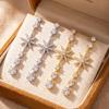 Gold-Plated Star Tassel Earrings: High-Shine Zirconia Jewelry for Women
