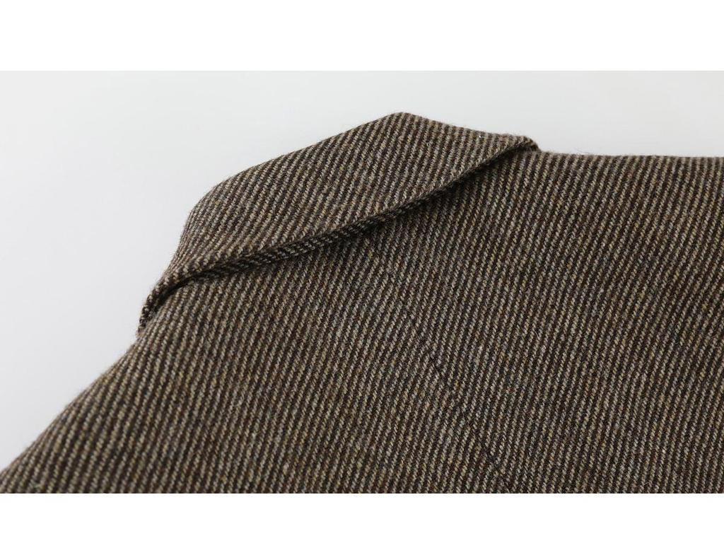 Women's Vintage Wool Twill Blazer - Autumn/Winter Retro Style