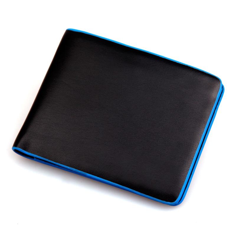 Men s Business Folding Wallet Leather Card Wallet Fashion A
