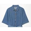 Handmade European & American Style Denim Shirt Dress - Women's 