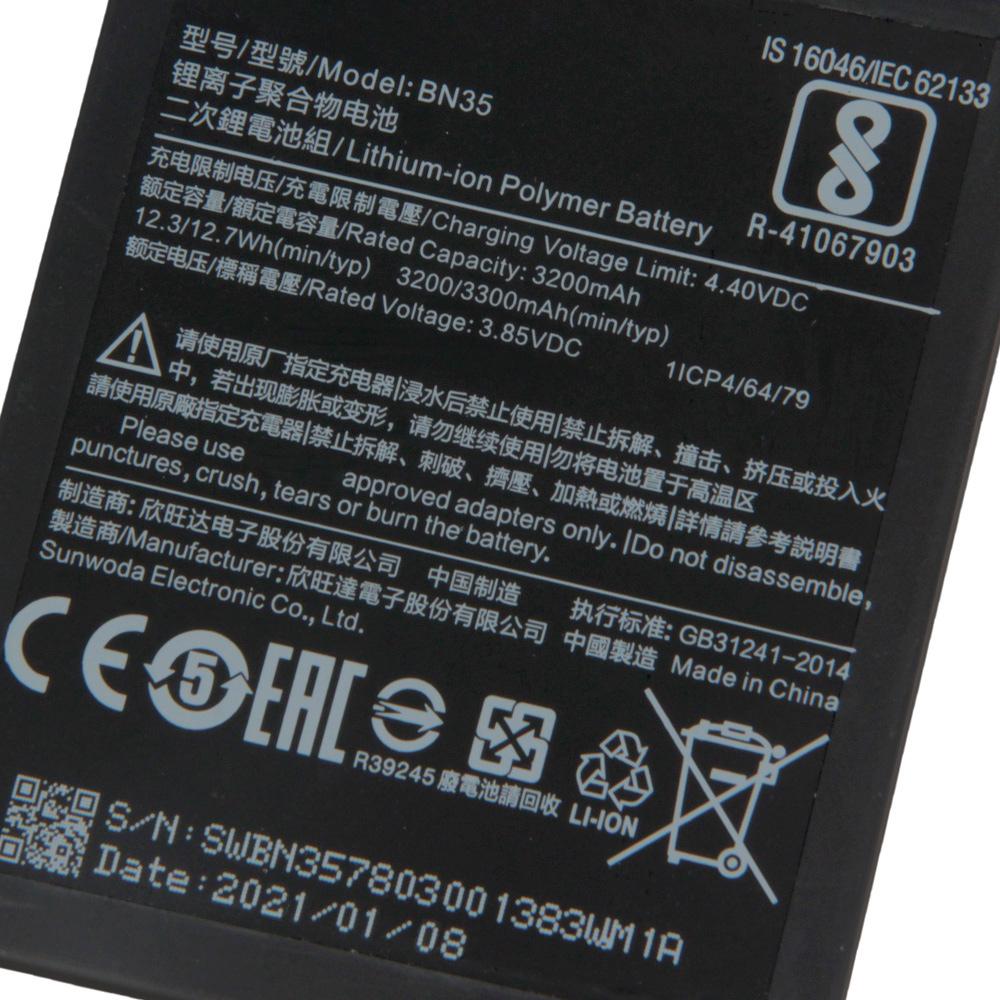Replacement Battery For Xiaomi Mi Redmi 5 5.7" Redrice 5 BN35 Rechargeable Phone Battery 3300mAh