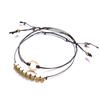 Bohemian Geometric Multi-Layer Bracelet Ladies Cord Chain Gold Circle Pendant Bracelet 2-Piece Accessories