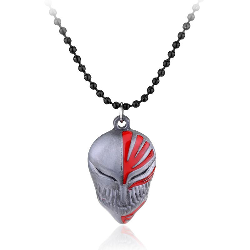 Anime Bleach Ulquiorra Cifer Maske Halskjede Mote Kurosaki Ichigo Knuste Masker Anheng Metall Choker Halskjede Fans Cosplay Gaver