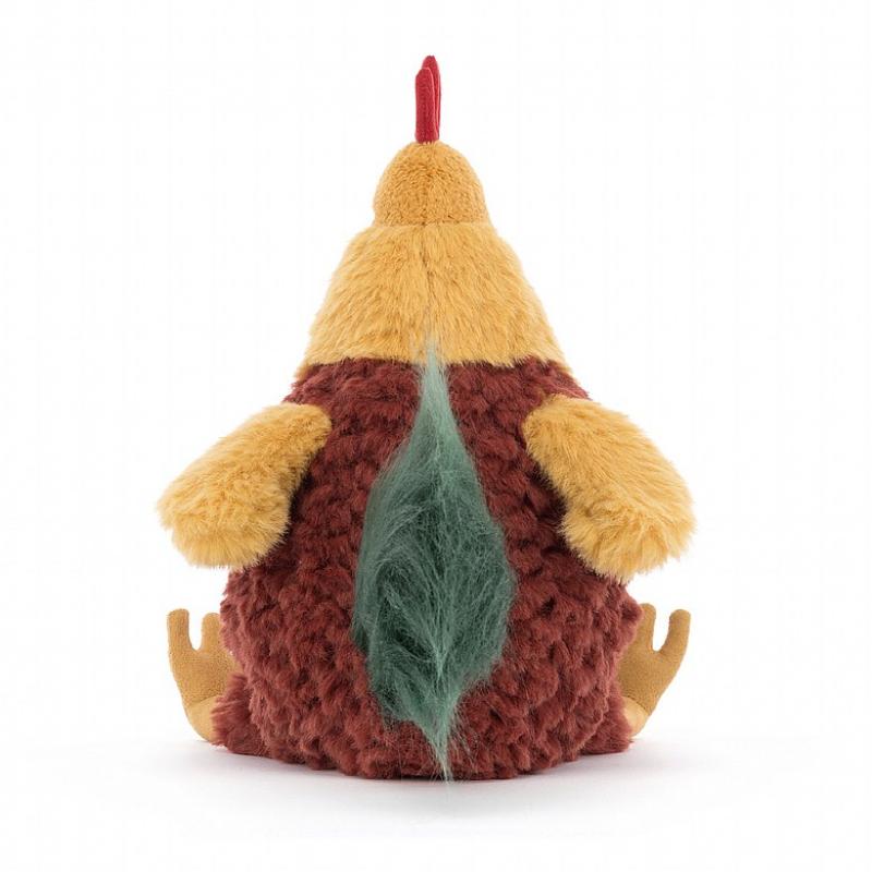 JELLYCAT Farm Animal Series Clooney Rooster Companion Doll Plush Doll 22cm Height