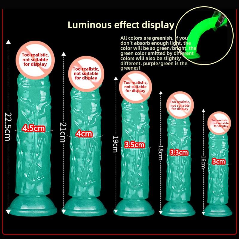 Luminous Dildo Female Masturbator Extra Large Super Thick Eggless Dildo Private Props Adult Erotic Orgasm