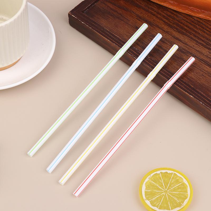 100Pcs Drinking Straws Colorful Flexible Wedding Party Supplies Drinking Straws Kitchen
