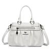 Weiße Luxus-Handtaschen Damentaschen Designer-Umhängetaschen für Damen 2023 Neue Leder-Schultertasche Damen Lässige große Einkaufstasche Sac