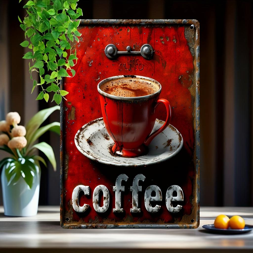 Holiday Gift Idea Vintage Metal Tin Sign Todays Menu Eat It or Starve Perfect for Kitchen Dining Room Farmhouse D