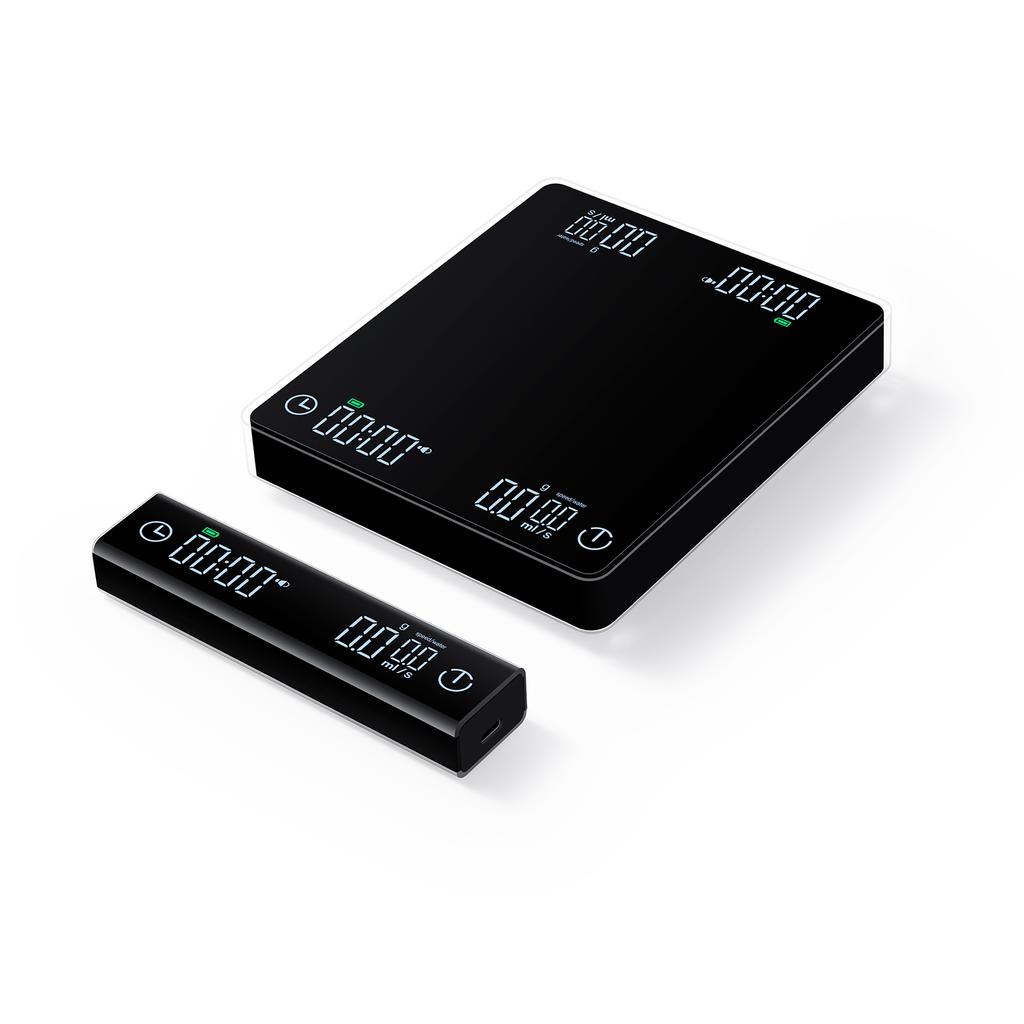 Coffee Scale with Wireless Display 3kg/0.1g High Precision Espresso Scale Rechargeable Digital Kitch