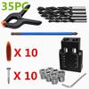 Black 15° Woodworking Pocket Hole Jig - Drilling Locator for Wood Board Installation