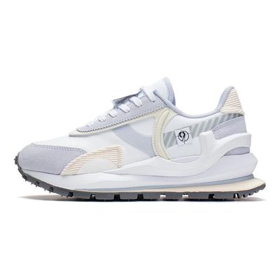 Li Ning Fang Yuan Eternal Trendy Sports Casual Shoes Women Sneakers White Blue AZGS080-3
