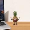 Angry Fruit Figurine Flipping The Bird Fruit Series Resin Ornament Stress Relief Middle Finger Fruit Statue for Office Desk Decoration